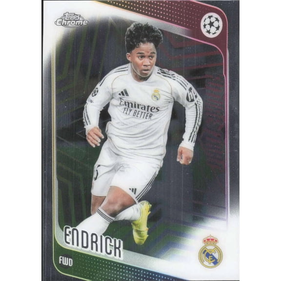 2025-26 TOPPS CHROME UEFA CLUB COMPETITIONS #86 ENDRICK REAL MADRID C.F. FS