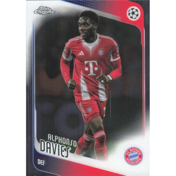 2025-26 TOPPS CHROME UEFA CLUB COMPETITIONS #90 ALPHONSO DAVIES FC BAYERN MUNCHEN