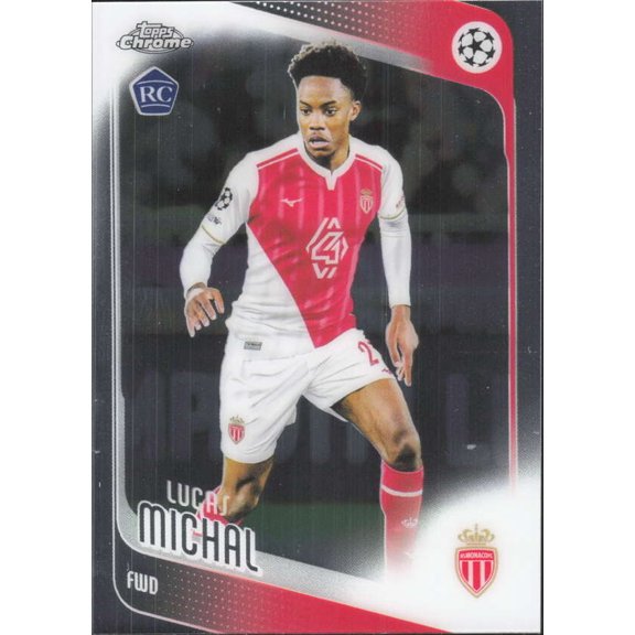 2025-26 TOPPS CHROME UEFA CLUB COMPETITIONS #94 LUCAS MICHAL RC AS MONACO