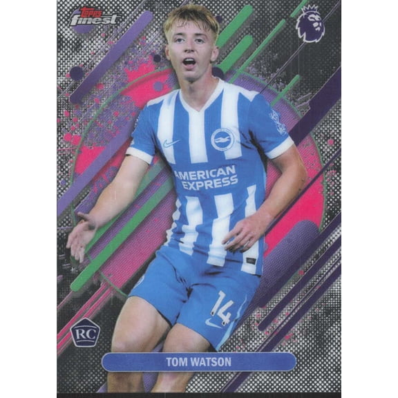 2025-26 TOPPS FINEST PREMIER LEAGUE #227 TOM WATSON RARE RC BRIGHTON & HOVE ALBION