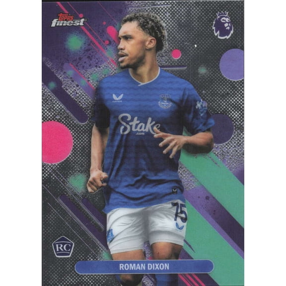 2025-26 TOPPS FINEST PREMIER LEAGUE #41 ROMAN DIXON RC EVERTON