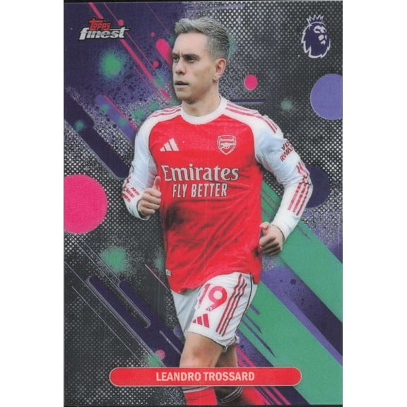 2025-26 TOPPS FINEST PREMIER LEAGUE #5 LEANDRO TROSSARD ARSENAL