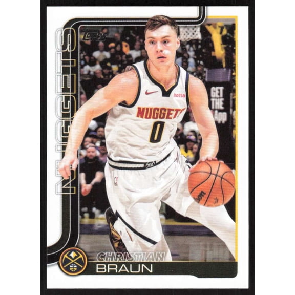 2025-26 TOPPS FLAGSHIP #102 CHRISTIAN BRAUN DENVER NUGGETS