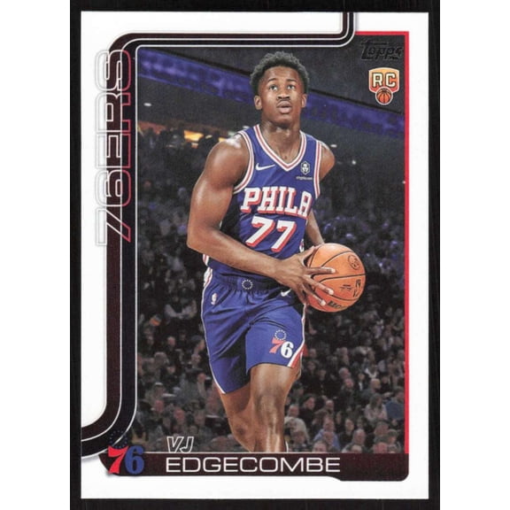 2025-26 TOPPS FLAGSHIP #203 VJ EDGECOMBE RC PHILADELPHIA 76ERS