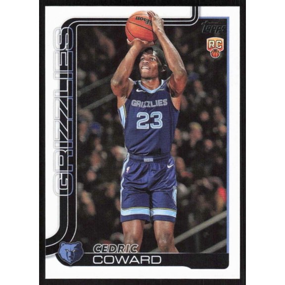 2025-26 TOPPS FLAGSHIP #211 CEDRIC COWARD RC MEMPHIS GRIZZLIES