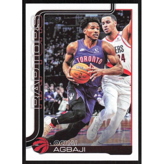 2025-26 TOPPS FLAGSHIP #247 OCHAI AGBAJI TORONTO RAPTORS