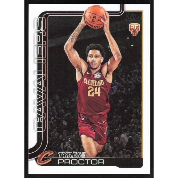 2025-26 TOPPS FLAGSHIP #250 TYRESE PROCTOR RC CLEVELAND CAVALIERS