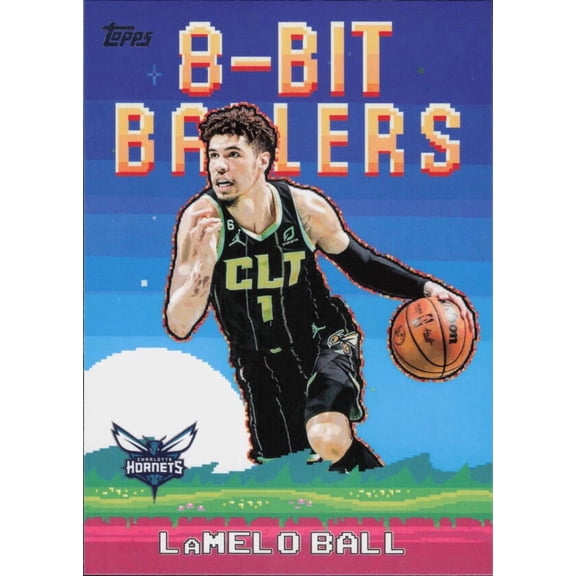2025-26 TOPPS FLAGSHIP 8-BIT BALLERS #8B-17 LAMELO BALL CHARLOTTE HORNETS