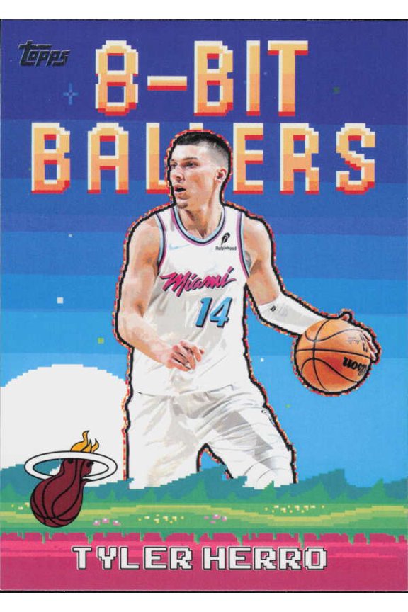 2025-26 TOPPS FLAGSHIP 8-BIT BALLERS #8B-2 TYLER HERRO MIAMI HEAT