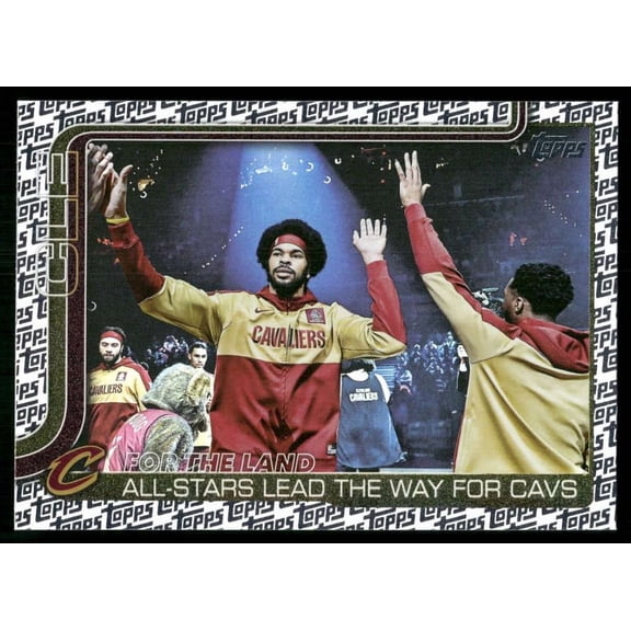 2025-26 TOPPS FLAGSHIP TOPPS FOIL PATTERN #278 DONOVAN MITCHELL CLEVELAND CAVALIERS