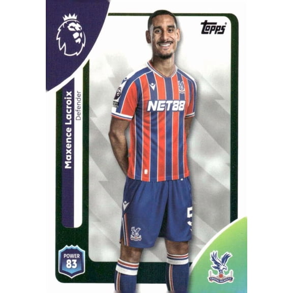 2025-26 TOPPS PREMIER LEAGUE #113 MAXENCE LACROIX CRYSTAL PALACE