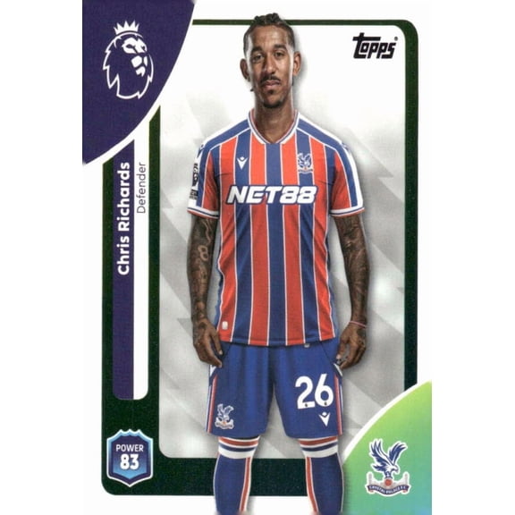 2025-26 TOPPS PREMIER LEAGUE #115 CHRIS RICHARDS CRYSTAL PALACE