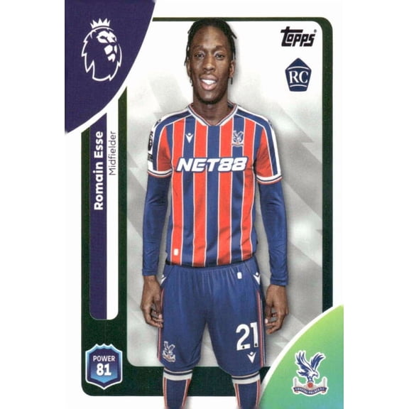 2025-26 TOPPS PREMIER LEAGUE #118 ROMAIN ESSE RC CRYSTAL PALACE