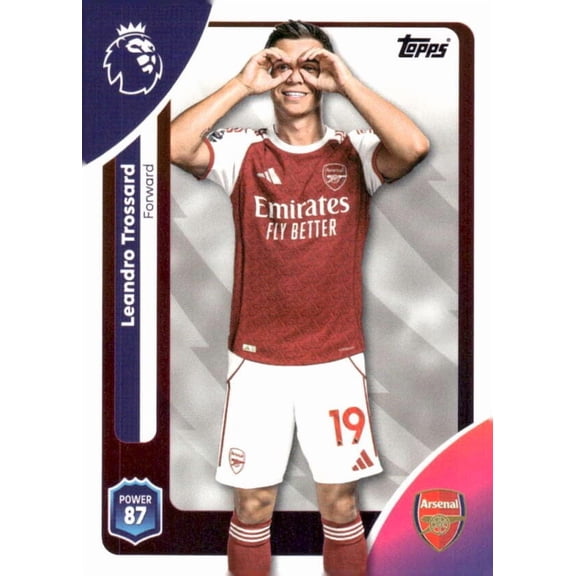 2025-26 TOPPS PREMIER LEAGUE #14 LEANDRO TROSSARD ARSENAL