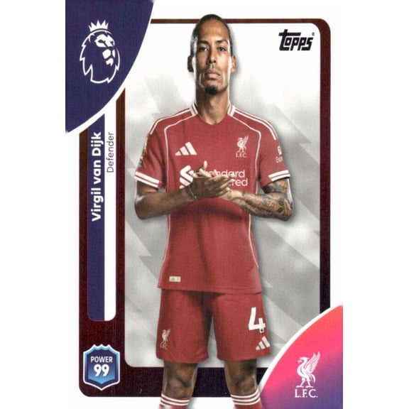 2025-26 TOPPS PREMIER LEAGUE #165 VIRGIL VAN DIJK LIVERPOOL FC