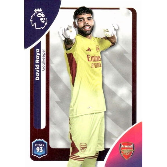 2025-26 TOPPS PREMIER LEAGUE #2 DAVID RAYA ARSENAL
