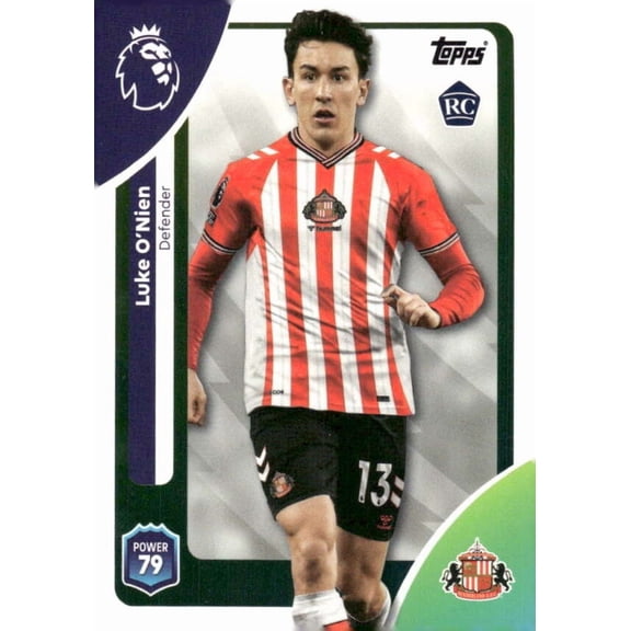2025-26 TOPPS PREMIER LEAGUE #347 LUKE O'NIEN RC SUNDERLAND