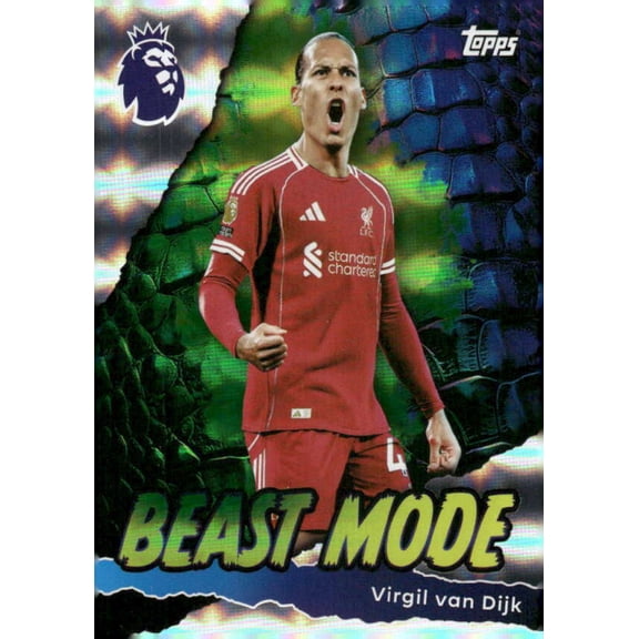 2025-26 TOPPS PREMIER LEAGUE #430 VIRGIL VAN DIJK BEAST MODE LIVERPOOL FC