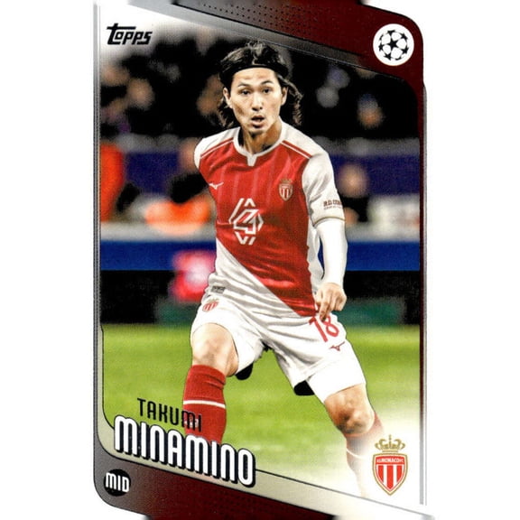 2025-26 TOPPS UEFA CLUB COMPETITIONS #123 TAKUMI MINAMINO AS MONACO