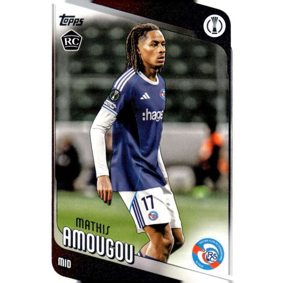 2025-26 TOPPS UEFA CLUB COMPETITIONS #177 MATHIS AMOUGOU RC RC STRASBOURG