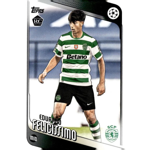 2025-26 TOPPS UEFA CLUB COMPETITIONS #60 EDUARDO FELICISSIMO RC SPORTING CLUBE DE PORTUGAL