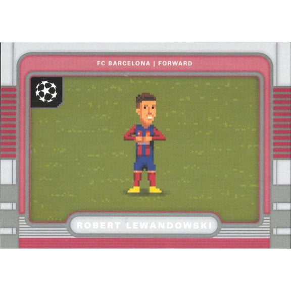 2025-26 TOPPS UEFA CLUB COMPETITIONS 8-BIT SHOTS #8B-13 ROBERT LEWANDOWSKI FC BARCELONA