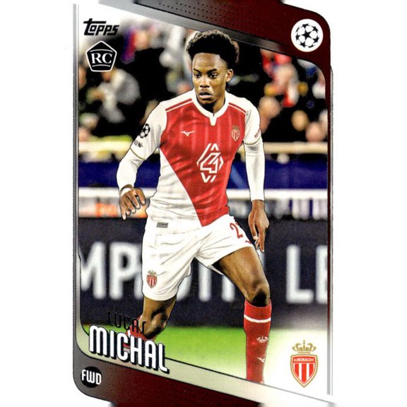 2025-26 TOPPS UEFA CLUB COMPETITIONS #94 LUCAS MICHAL RC AS MONACO