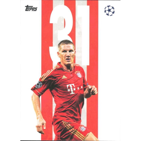 2025-26 TOPPS UEFA CLUB COMPETITIONS BEST OF THE BEST: LEGENDARY NUMBERS #BB-8 BASTIAN SCHWEINSTEIGER FC BAYERN MUNCHEN