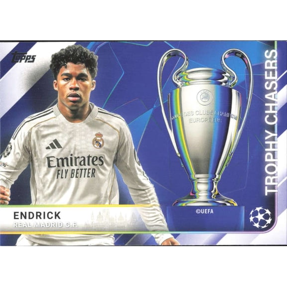2025-26 TOPPS UEFA CLUB COMPETITIONS TROPHY CHASERS #TC-10 ENDRICK REAL MADRID CF
