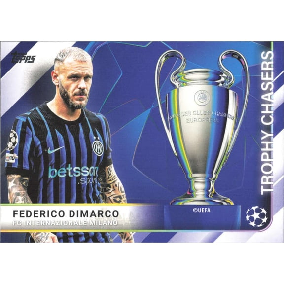 2025-26 TOPPS UEFA CLUB COMPETITIONS TROPHY CHASERS #TC-17 FEDERICO DIMARCO INTER MILAN