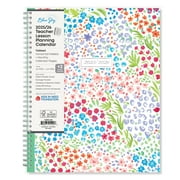 Blue Sky 2025-2026 Weekly and Monthly Academic Year Teacher Lesson Planner Calendar, July 2025 - June 2026, 8.5" x 11", Flexible Cover, Wirebound, Laminated Tabs, Storage Pocket, Ditsy Dapple Light