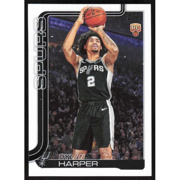 2025-26 Topps #202 Dylan Harper RC Rookie San Antonio Spurs NBA Basketball Base Trading Card