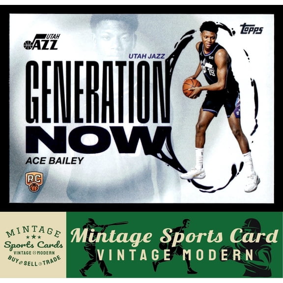 2025-26 Topps Generation Now GN-5 Ace Bailey Utah Jazz NBA Basketball Card