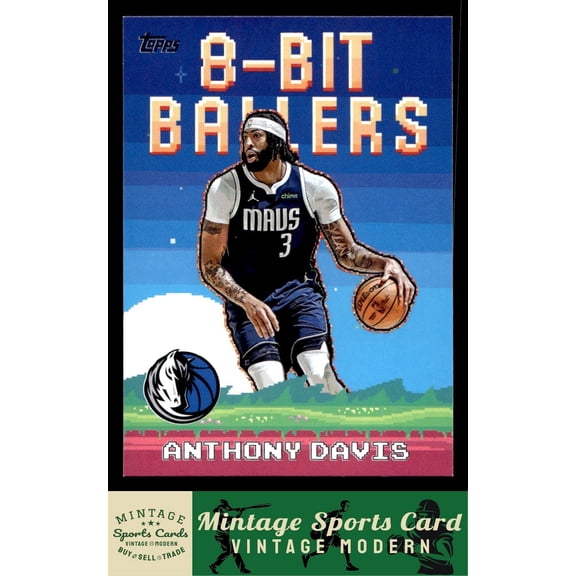 2025-26 Topps 8-Bit Ballers Anthony Davis Dallas Mavericks #8B-5 Basketball Card