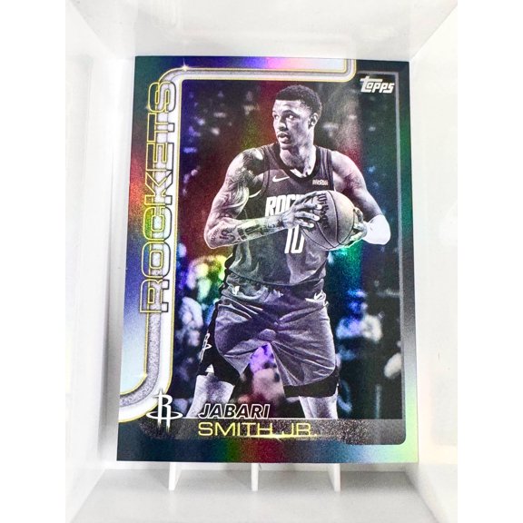 2025-26 Topps Basketball Blackout Jabari Smith Jr. Houston Rockets Card Near Mint Houston Rockets NBA Basketball Trading Card