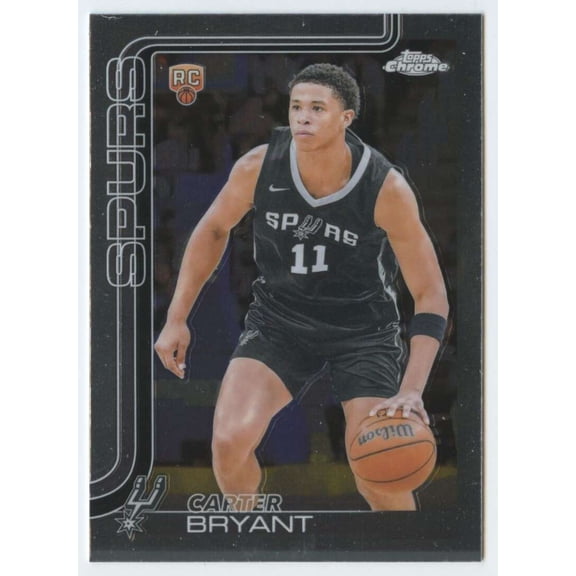 2025-26 Topps Chrome #264 Carter Bryant RC Rookie San Antonio Spurs NBA Basketball Base Trading Card