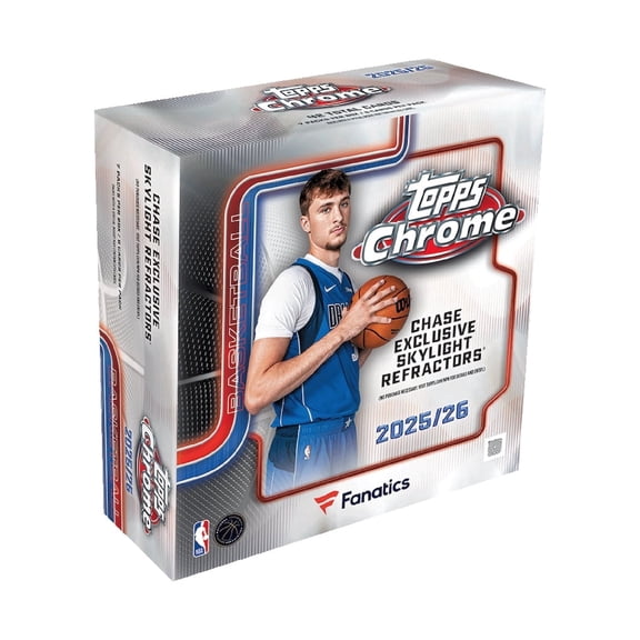 2025-26 Topps Chrome Basketball Trading Cards Fanatics exclusive Mega Box