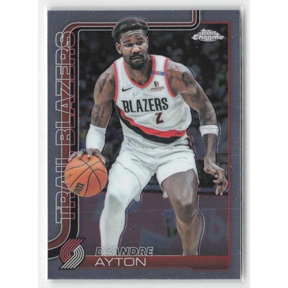 Near Mint 2025-26 Topps Chrome Deandre Ayton #168 NBA Trail Blazers Basketball Card