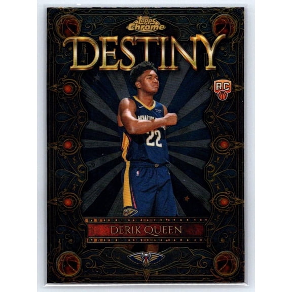 2025-26 Topps Chrome Destiny Derik Queen #D-25 New Orleans Pelicans Basketball Card