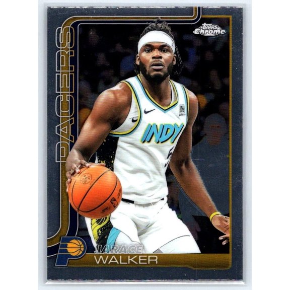 2025-26 Topps Chrome #53 Jarace Walker Indiana Pacers Basketball Card Near Mint or Better