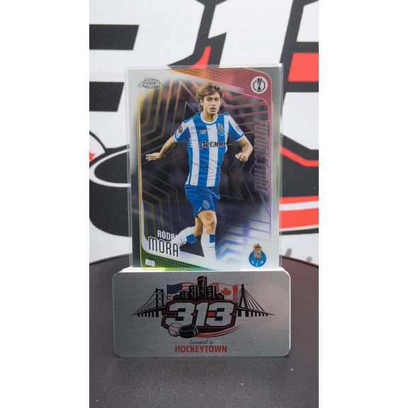 2025-26 Topps Chrome UEFA Club Competitions Future Stars FC Porto Rodrigo Mora #83 Soccer Card