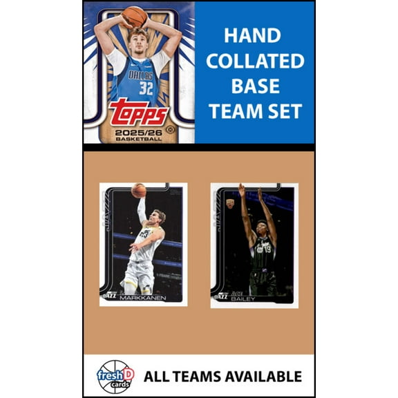 2025-26 Topps Flagship Team Set Utah Jazz Ace Bailey RC 205