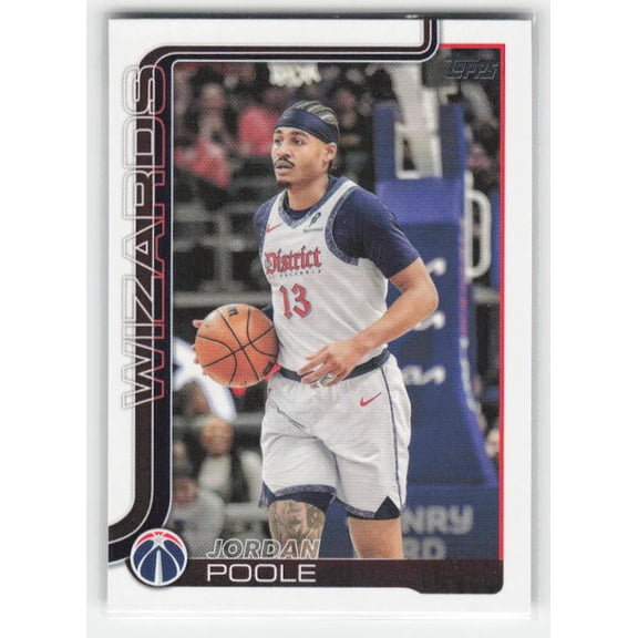 2025-26 Topps Jordan Poole #94 Washington Wizards NBA BASKETBALL Trading Cards
