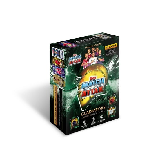 2025-26 Topps Match Attax Champions League Cards - Warriors Mega Tin #2 (48 Cards + 3 LE)