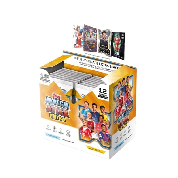 202526 Topps Match Attax Extra UEFA Champions League  32Pack Box (384 Cards, Factory Sealed)
