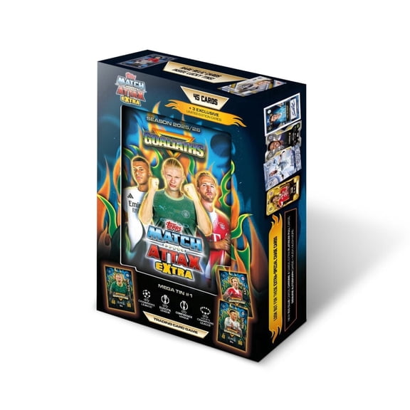 2025-26 Topps Match Attax Extra UEFA Champions League Cards - Goaliaths Mega Tin #1 (45 Cards + 3 LE)