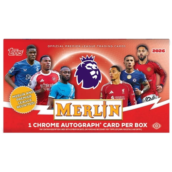 2025-26 Topps Merlin Premier League Soccer Hobby Box