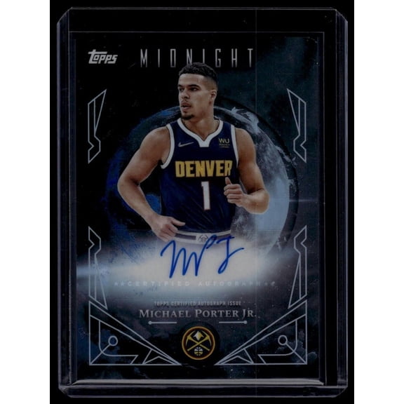 2025-26 Topps Midnight Michael Porter Jr. MS-MP Midnight Sun Signatures AU Denver Nuggets NBA Autographed BASKETBALL Trading Card