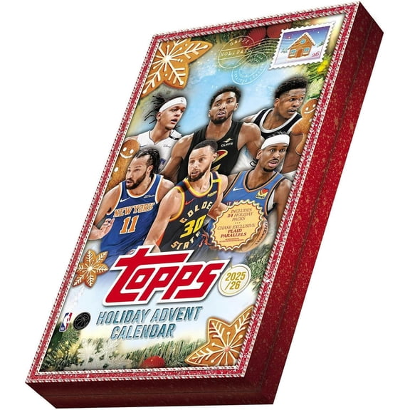 2025-26 Topps NBA Holiday Basketball Trading Card Advent Calendar