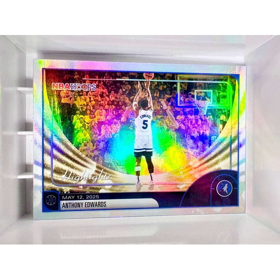 2025-26 Topps NBA Hoops Highlights Basketball Card Anthony Edwards Timberwolves